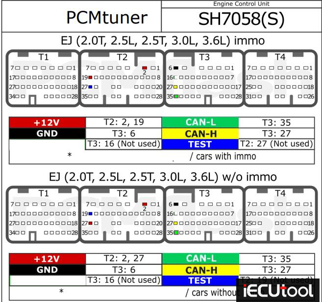 Pcmtuner Module42 Bootloader Pinout Subaru Plastic Case 1