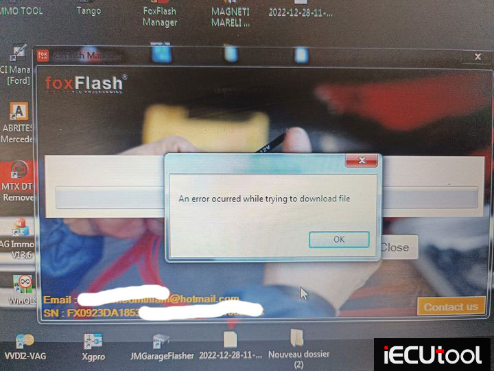 Foxflash Error When Downloading File