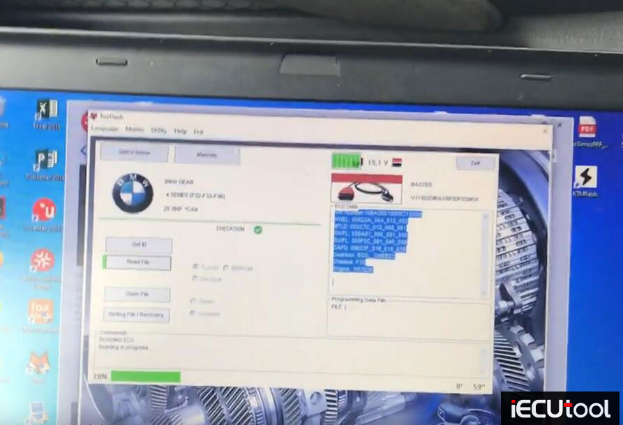 Foxflash Read BMW ZF 8 HP Via Obd 5