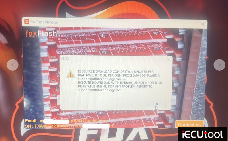 Foxflash Execute Download Error