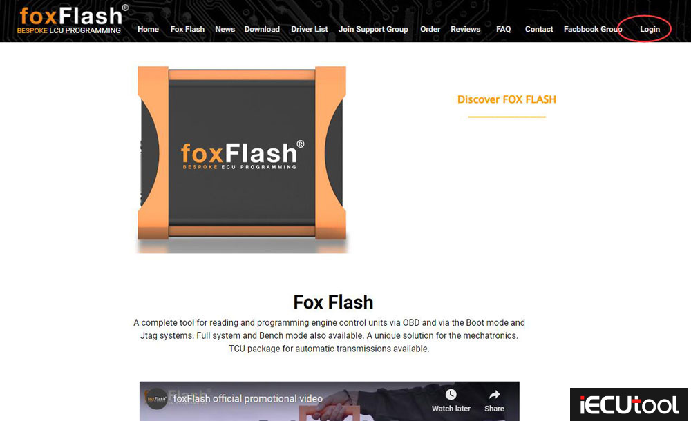 Foxflash Login 1