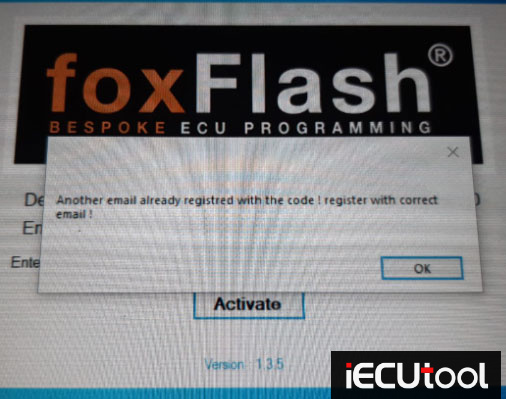 Foxflash Email Already Register With Code