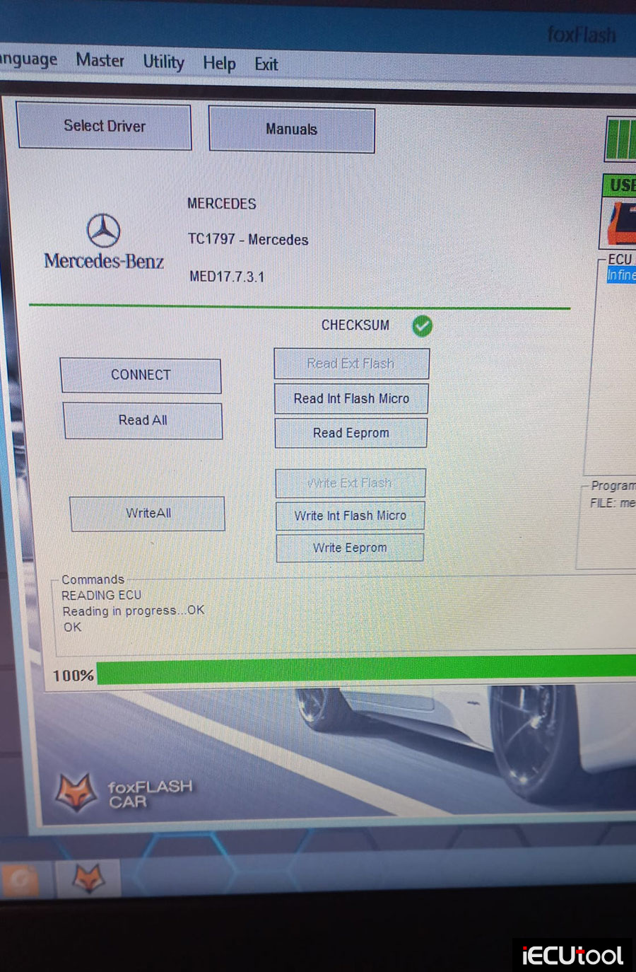 Mercedes Benz W212 500 V8 With MED17.7