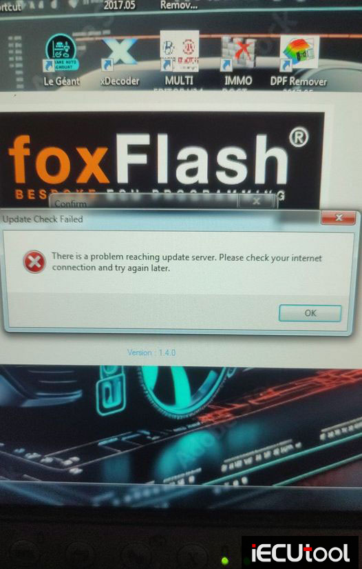 Foxflash Problem Reaching Update Server